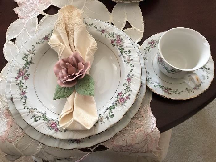 Floral China~ Service for 6
