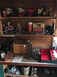 Old Farm Machinery Toys, Vintage Dolls & more!