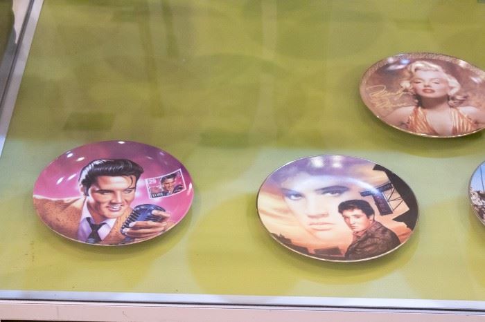 Collector plates - Elvis, Marilyn, and others