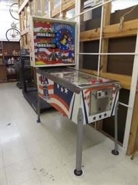 Taking bids on this  Liberty Bell Pin Ball Machine. This machine is from the Williams Company and was made in 1977. Curently not working but everything is there and was functional for the last owner. 