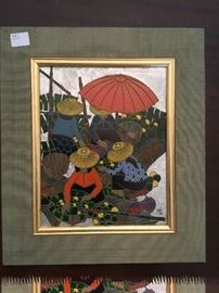 Yai signed Oriental Woodblock. 1974.