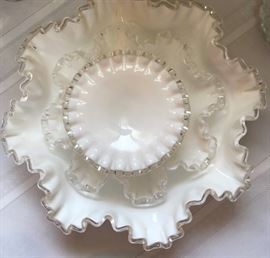 Vintage Fenton Ruffled Edge Glass