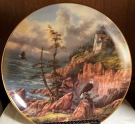 Danbury Mint Eagle Plate