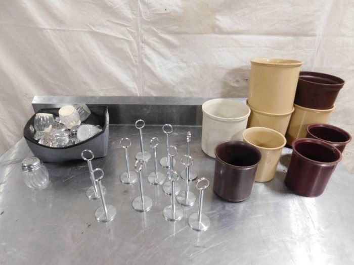 Salad Bar Containers, Condiment Shakers and Metal ...