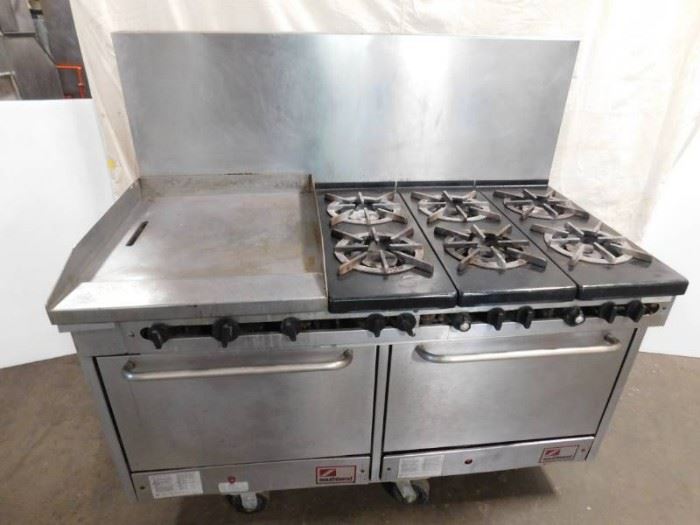 Southbend Flat Top Grill 6 Burner Oven