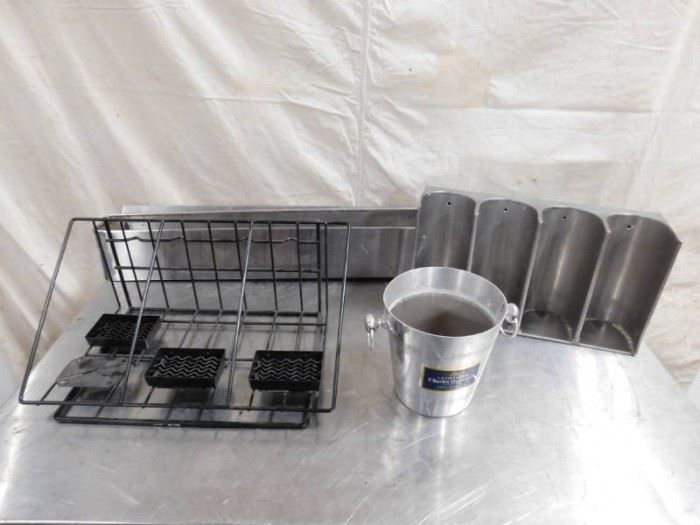 Wire Shelf, Ice Bucket, Cup Lid Dispenser and