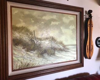 Velvet painting of tiger (not really)