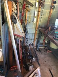 WOW! Lots of vintage fisherman fishing pole vintage-ness
