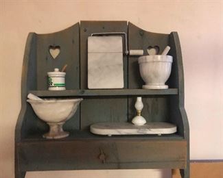 Marble mortar and pestles straight from Dr. Jeckyl's lab