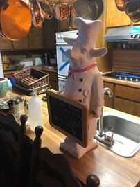 Okay, so this is a chef who was cursed by a witch to be a pig turned to stone -- you need this!