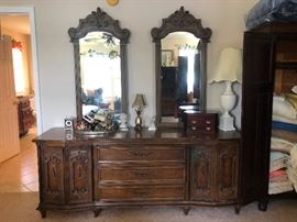 70s double mirror dresser SO VINTAGE