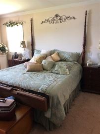 King double poster bed mattress set