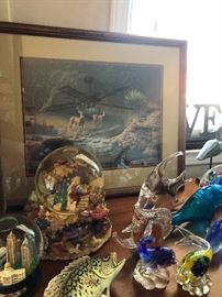 snow globes and paper weights