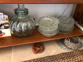 little crystal serving dishes