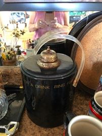 hahaha! Ice bucket with a bell on top to ring for new drink