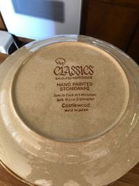 hand painted stoneware!