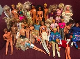vintage and antique Barbie and Ken dolls
