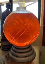 10in Pharmacy Apothecary Show Globe w/ Base	10in Diam x 15in H