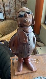 Romer Pilot Wood Carving Italy	 