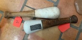 	▪	1890s Antique Drug Pestle Porcelain/Wood	13in
	▪	1890s Antique Drug Pestle Porcelain/Wood #2	13in