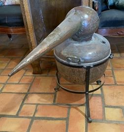 Antique Copper Moonshine still