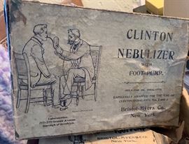 Clinton Nebulizer  Antique in Box	 