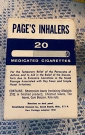 Pages Inhalers Medicated Cigarettes (for Astma) Quackery	 