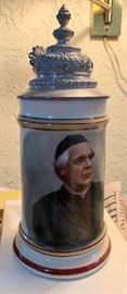 German Lithophane Beer Stein 