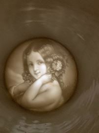 German Lithophane Beer Stein #76 Character Monk	 	
 