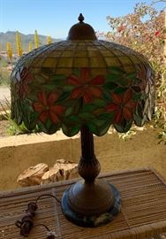 Handel Slag Lamp Antique	 