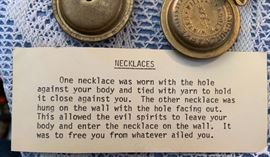 Antique Evil Spirit Necklaces  	