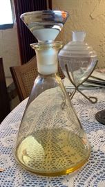 Antique Flask Show Globe	 	