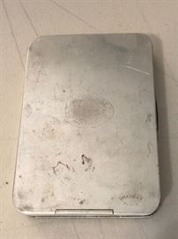 RARE ANTIQUE EMERGENCY MEDICAL POCKET KIT FRAISSE PARIS ALUMINUM CASE 6 VIALS