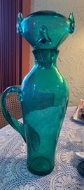 Wayne Husted Blenko Glass Cat Vase