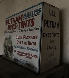 PUTNAM Dye-Tints Drug Store Counter top Display	 