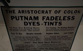 PUTNAM Dye-Tints Drug Store Counter top Display	 