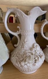 AS-IS Belleek 9in Aberdeen Pitcher Ewer 5th Mark