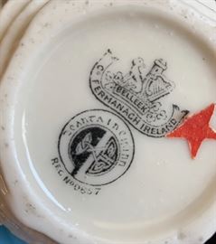 Belleek Flowered Flower Pot 