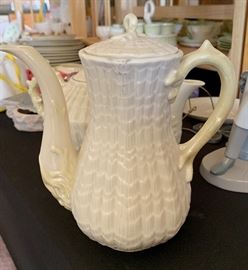 Belleek Coffee Pot Tridacna