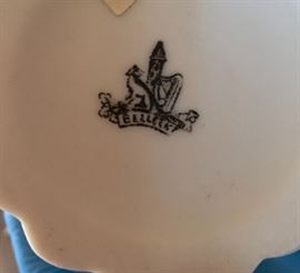 Belleek Round Tumbler Black 1st Mark	 