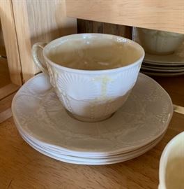 Belleek New Shell Cup w/ saucer	 