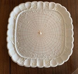 Belleek Spider THORN Large Square Platter	