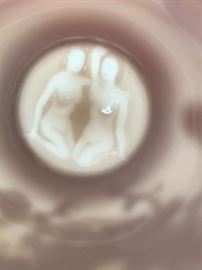 	▪	Lithophane Tea Cup Saucer Dragonware Nude Geisha #1	 