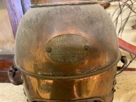 J Foot & Sons Copper Victorian Fumigator