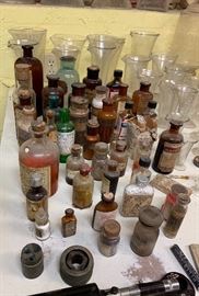 Hundreds of Antique apothecary medicine/bottles