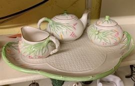 Belleek Limited Numbers Grass Water Dejeuner Tea Set	