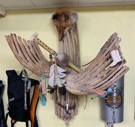 Native American Saguaro/Fox Wall Decor 