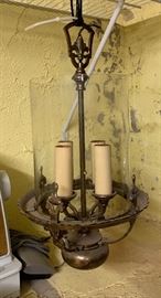 Brass 4 candle Hanging Pendant Lamp	 