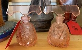 Irice Czech Gut Glass Perfume Bottle #1	