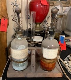 Antique Electric Battery Jar Spark Device